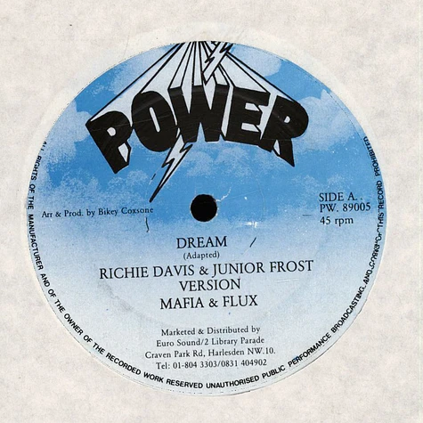 Richie Davis & Junior Frost, Mafia & Flux / Crucial Robbie, Mafia & Flux - Dream, Version / Leave Rasta, Version