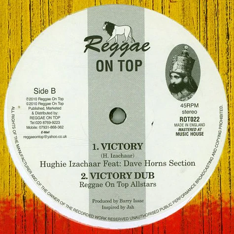 Barry Issac / Hughie Izachaar Ft. Dave Horns Section - Rasta Soldiers, Dub / Victory, Dub