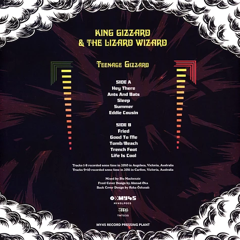 King Gizzard & The Lizard Wizard - Teenage Gizzard Yellow / Red Marbled Vinyl Edition
