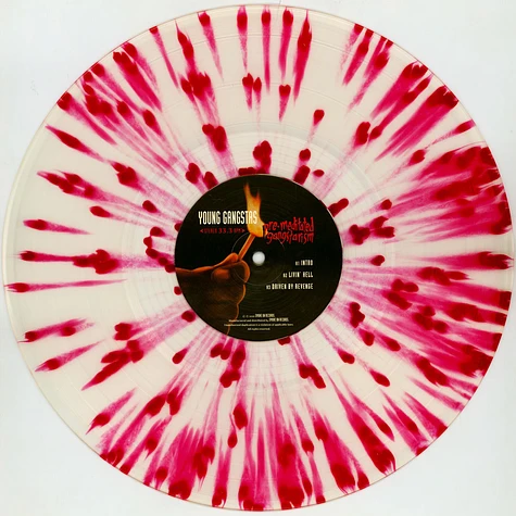 Young Gangstas - Pre-Meditated Gangstarism Blood Splatter Vinyl Edition