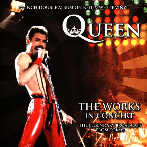 Queen - The Works In Concert Red & White Marbled Vinyl Edition