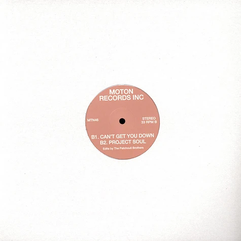 Moton Records Inc - The Patchouli Brothers Edits