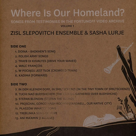 Zisl Slepovitch / Sasha Lurje - Where Is Our Homeland?