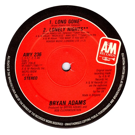 Bryan Adams - Somebody