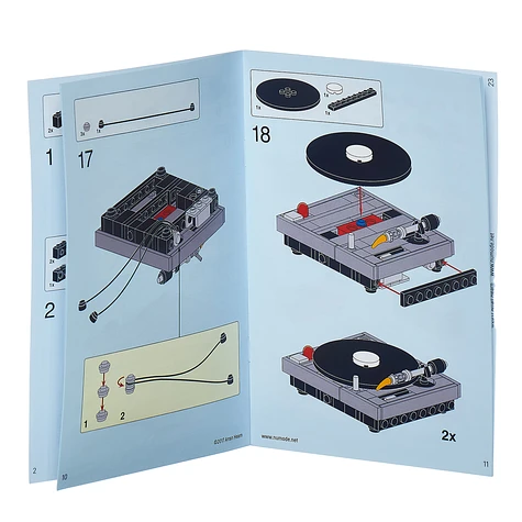 numode - Turntables 1210mkII DJ Setup (Special Edition) Custom LEGO® Building Set