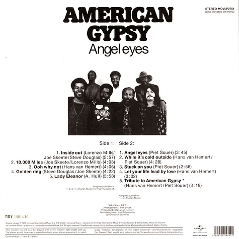 American Gypsy - Angel Eyes Gold Vinyl Edition