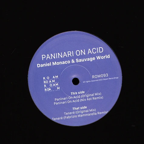 Daniel Monaco & Sauvage World - Paninari On Acid EP