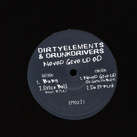 Dirtyelements & Drunkdrivers - Never Give Up EP