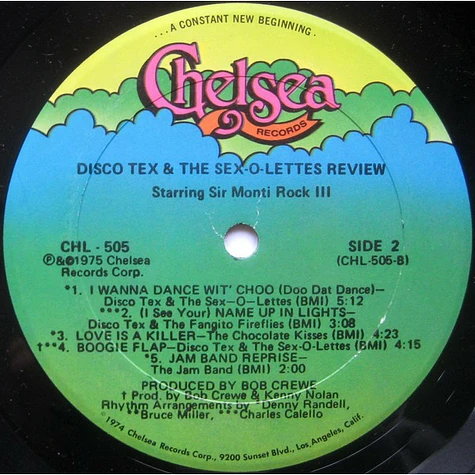 Disco Tex & His Sex-O-Lettes - Disco Tex & The Sex-O-Lettes Review