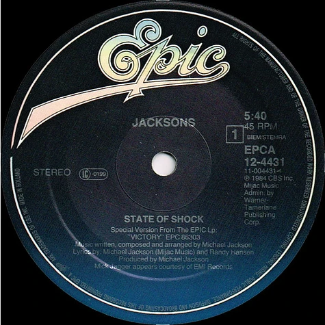 The Jacksons - State Of Shock