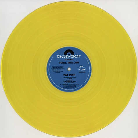 Paul Weller - Fat Pop Indie Exclusive Yellow Vinyl Edition
