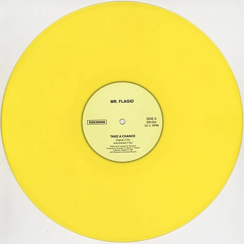 Mr. Flagio - Take A Chance Yellow Vinyl Edition