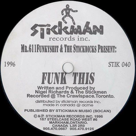 Mr. 611 Funkyshit & The Stickmen - Funk This