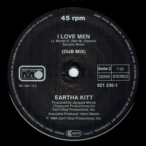 Eartha Kitt - I Love Men