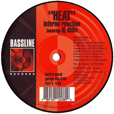 Inferno Reaction Featuring DJ Duke - Heat