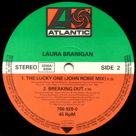 Laura Branigan - The Lucky One (Like A Wild Bird Of Pray) (Dance Mixes)