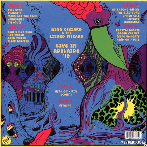 King Gizzard & The Lizard Wizard - Live In Adelaide '19 Colored Vinyl Edition