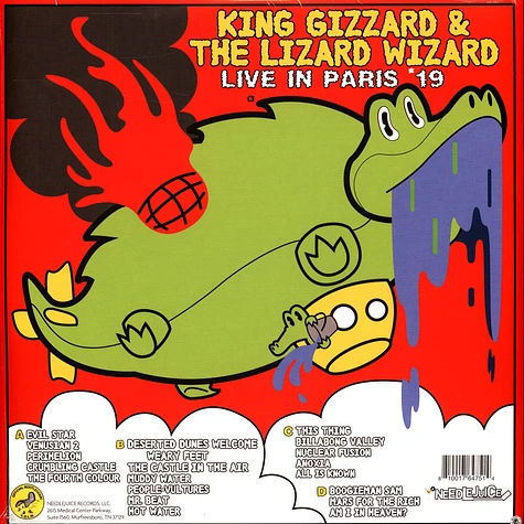 King Gizzard & The Lizard Wizard - Live In Paris '19 Colored Vinyl Edition