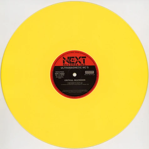 Ultramagnetic MC's - Critical Beatdown Expanded Yellow Vinyl Edition