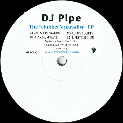 DJ Pipe - The "Clubber's Paradise" EP