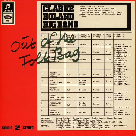 Clarke-Boland Big Band - Out Of The Folk Bag