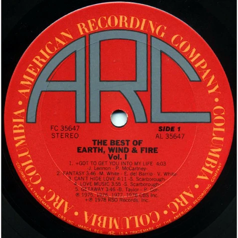 Earth, Wind & Fire - The Best Of Earth Wind & Fire Vol. I