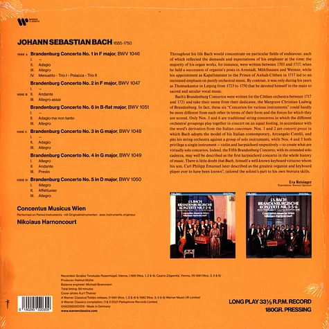 Nikolaus Harnoncourt / Cmw - Brandenburgische Konzerte 1-6