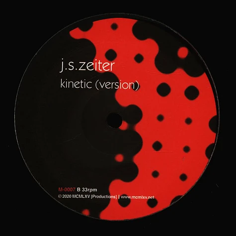 J.S Zeiter - Kinetic Colored Vinyl Edition