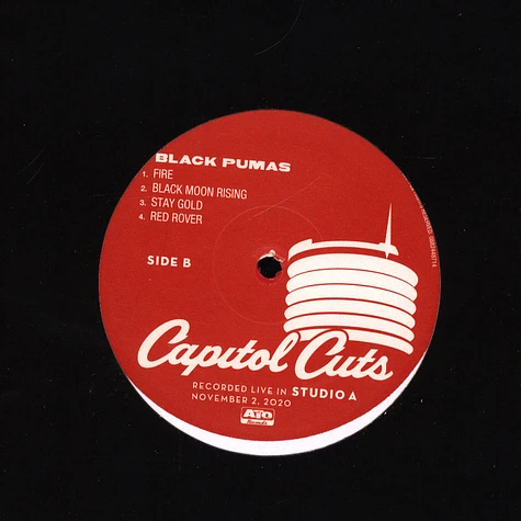 Black Pumas - Capitol Cuts - Live From Studio A Limited Red Vinyl Edition
