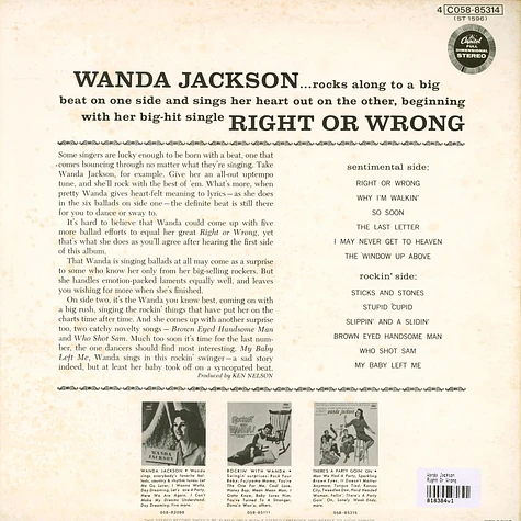 Wanda Jackson - Right Or Wrong