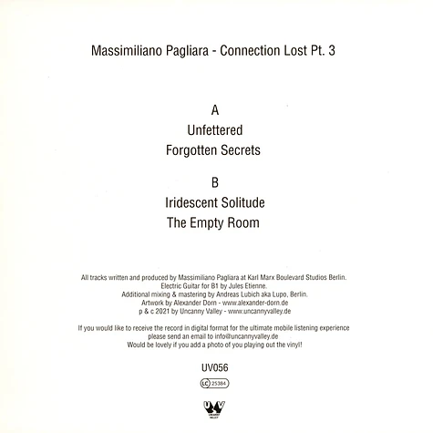 Massimiliano Pagliara - Connection Lost Part 3