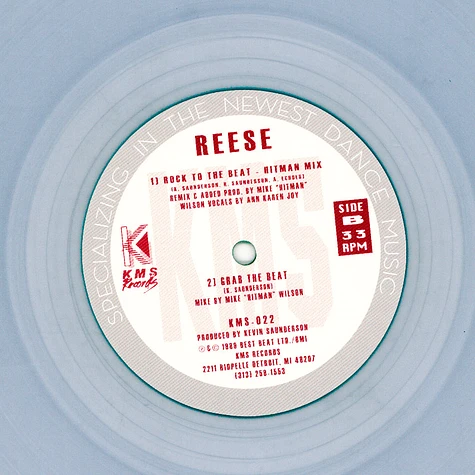 Reese (Kevin Saunderson) - Rock To The Beat Clear Vinyl Edition