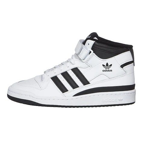 Adidas Originals Forum Mid Sneakers in White and Gray