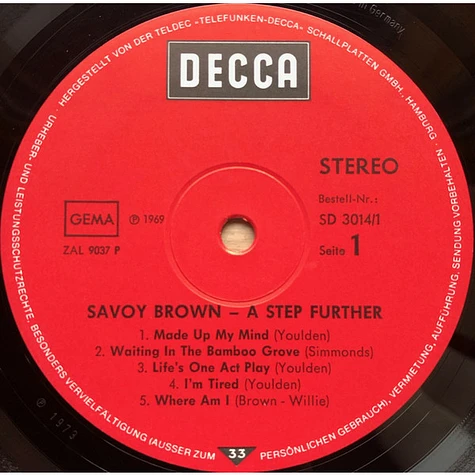 Savoy Brown - A Step Further / Blue Matter