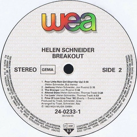 Helen Schneider With The Kick - Breakout