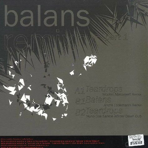 Darko Esser - Balans Remixes Part 1