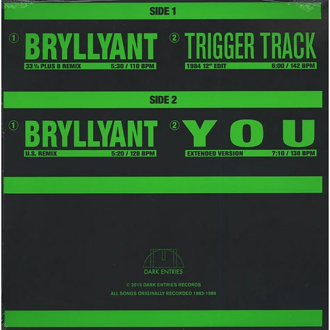 Boytronic - Bryllyant / You