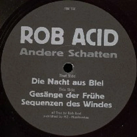 Rob Acid - Andere Schatten