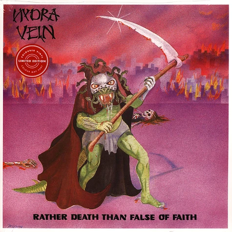 Hydra Vein - Rather Death Than False Of Faith Clear/Purple Splatter Vinyl Edition