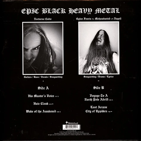 Darkthrone - Eternal Hails Black Vinyl Edition