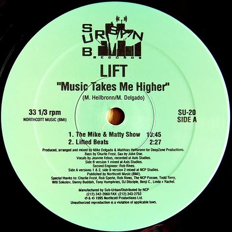 Lift - Music Takes Me Higher