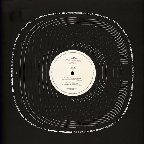 Kasra / Enei / Bou - Focus On The Love Ep Black Vinyl Edition