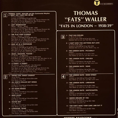 Fats Waller - Fats Waller In London 1938/39 Volumes 1& 2