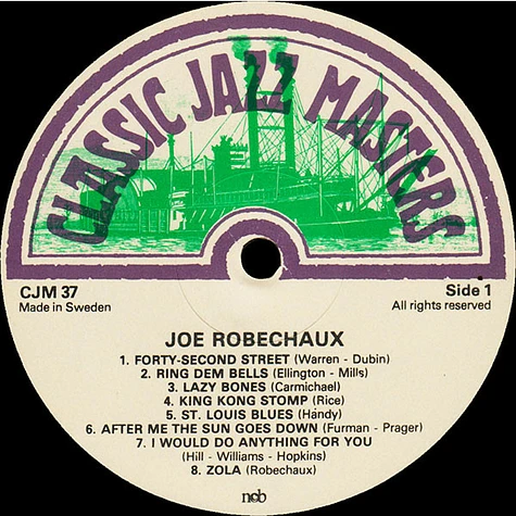 Joseph Robichaux And His New Orleans Rhythm Boys - Joe Robechaux And His New Orleans Rhythm Boys 1933