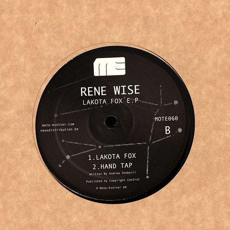 Rene Wise - Lakota Fox EP