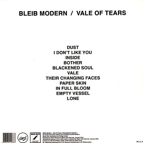 Bleib Modern - Vale Of Tears