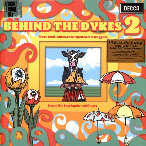 V.A. - Behind The Dykes 2: More Beat, Blues And Psychedelic Nuggets From The Lowlands 1966-1971 Pink+Green Record Store Day 2021 Edition