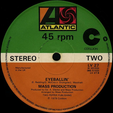 Mass Production - Can't You See I'm Fired Up / Eyeballin'