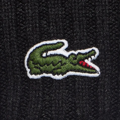 Lacoste - Embroidered Green Crocodile Beanie