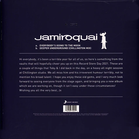 Jamiroquai - Everybody's Going To The Moon Record Store Day 2021 Edition